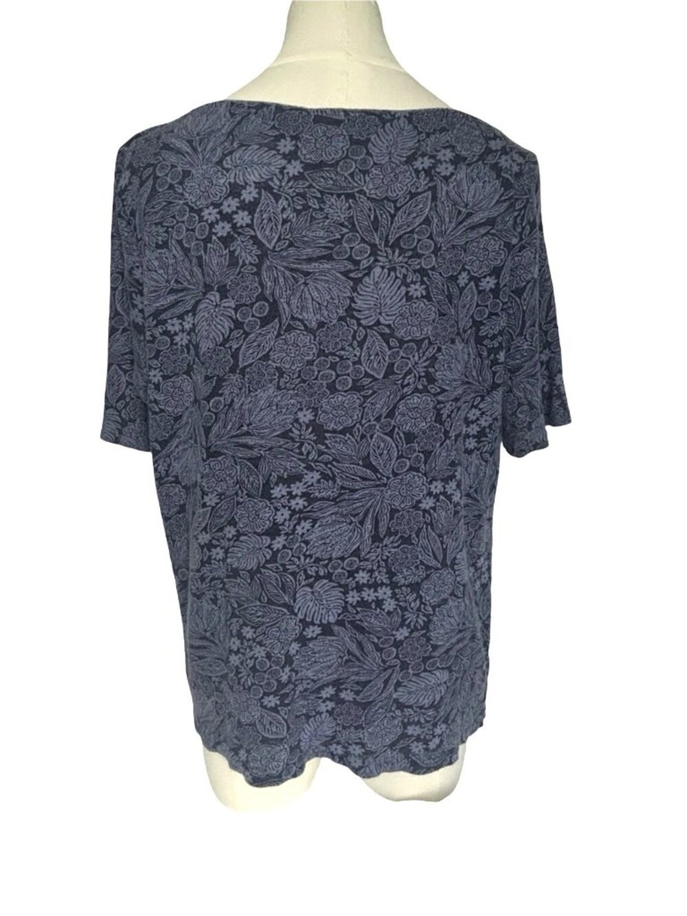 J. Jill Love Linen Tops Sz Medium Short Sleeve Scoop Neck Lot of 2 - Picture 3 of 5